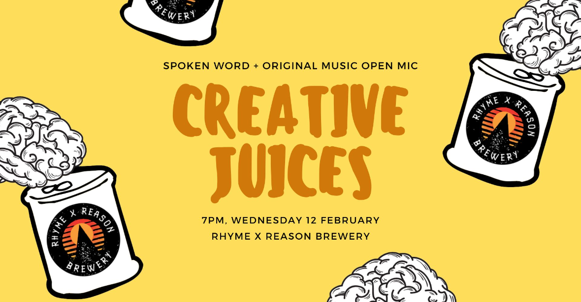 Creative Juices Spoken Word & Open Mic Night – February Edition